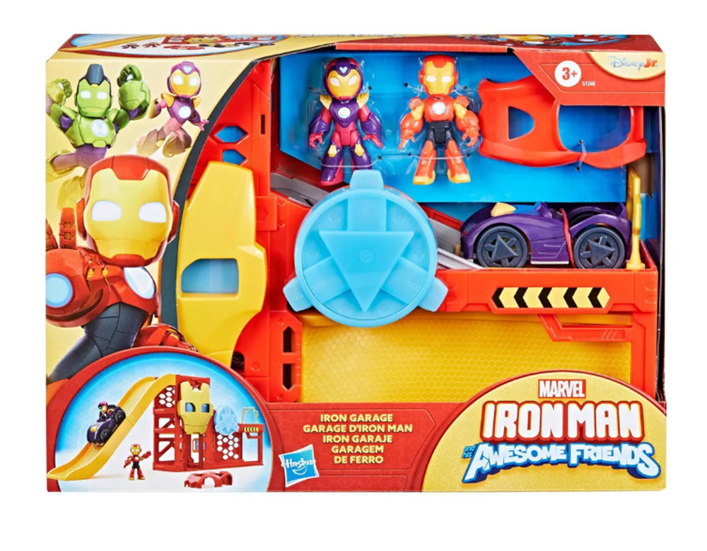 Marvel Iron Man and his Awesome Friends Iron Garage NWT